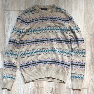 Oatmeal Fair Isle Sweater